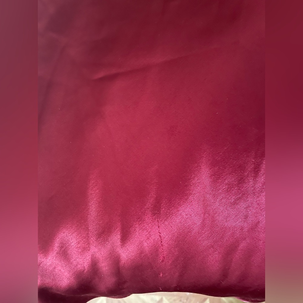 Vintage Prom Blondie&Me Evening Wine Satin Dress Linda Bernell Backless - Picture 13 of 13